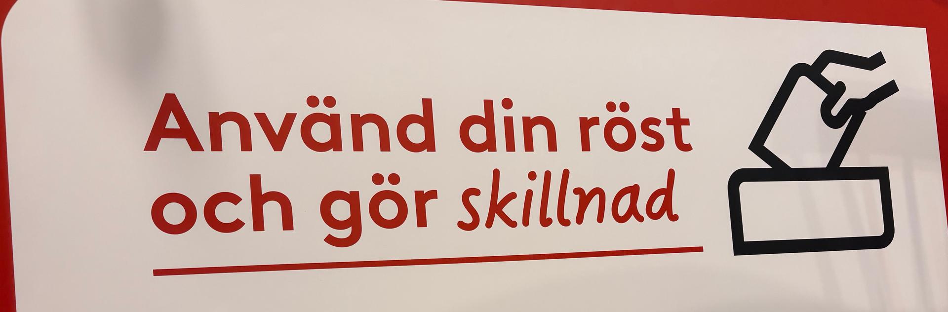 Kyrkoval Skylt